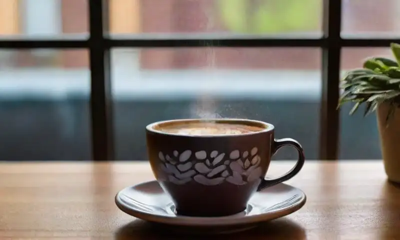 Un café acogedor con detalles vivos y una atmósfera de conexión